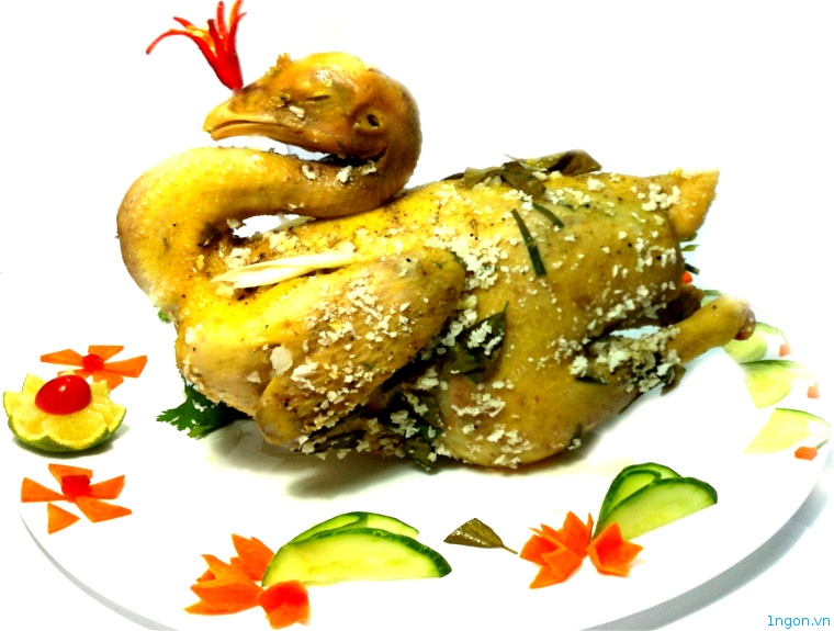 Gà ta nổ muối hột